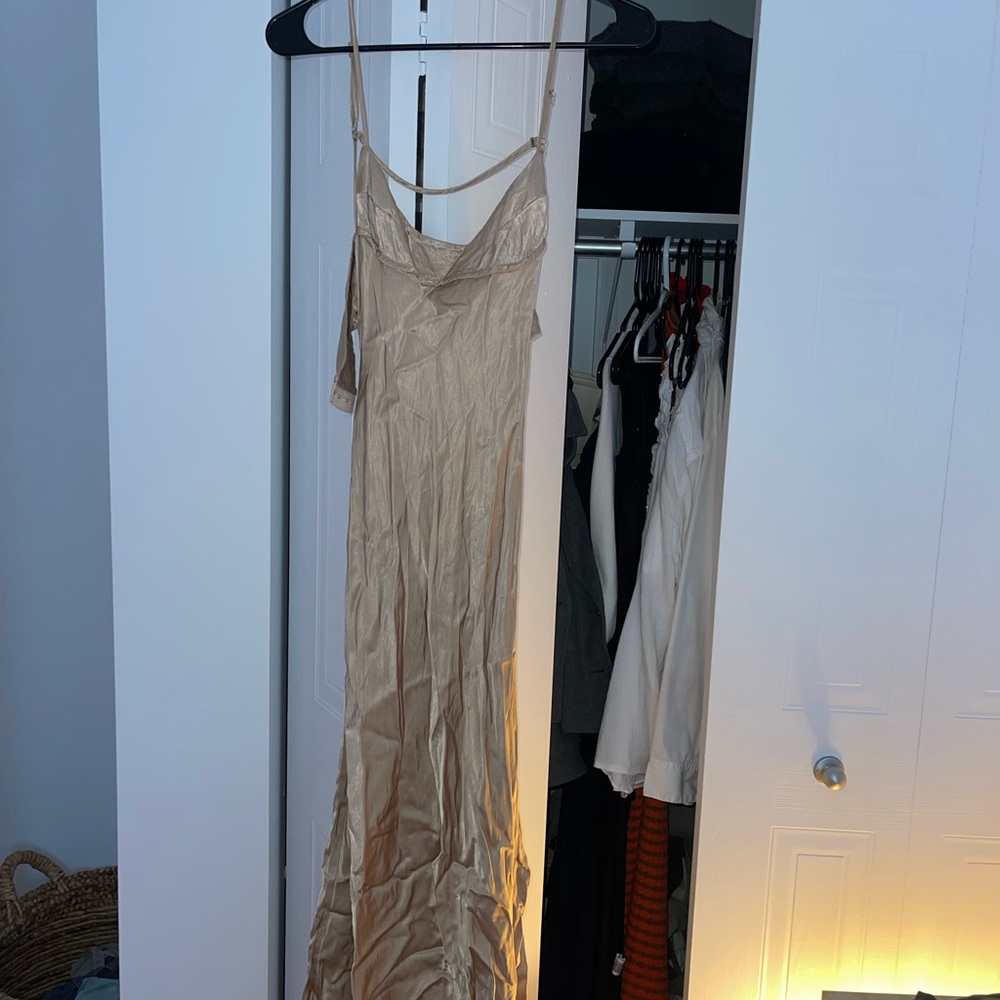 Zara Gold Slip Dress